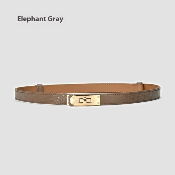 Retro Waist Decorations Women's Leather Thin Belt - Image 5