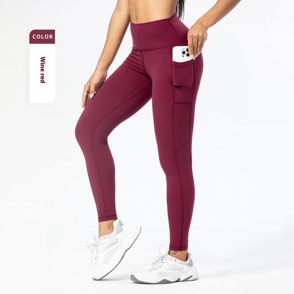 Women's Slim-fit Pocket High Waist Workout Sports Yoga Pants - Image 8