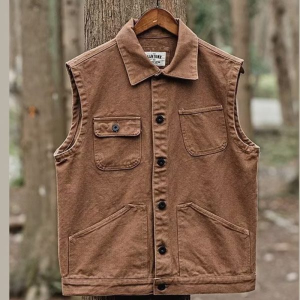 Single-breasted Lapel Design Coat - Image 6