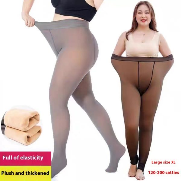 Black See-through Leggings Fall And Winter Outer Wear Pantyhose - Image 4