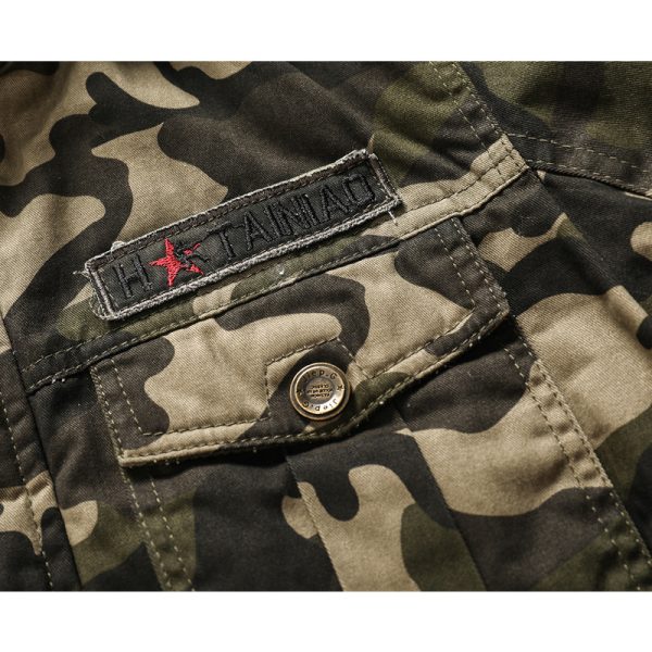 Casual Men's Jacket Camouflage Printed Outerwear - Image 4