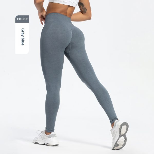 Women's Sports Fitness Pants Seamless Hip Raise High Waist Yoga Pants - Image 9