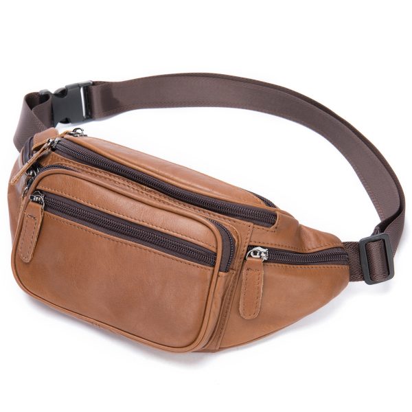 Men's Sheepskin Mobile Phone Waist Bag Sports Leisure - Image 8