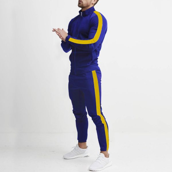 Men's Fashion Personalized Color Matching Hooded Sports Suit - Image 7