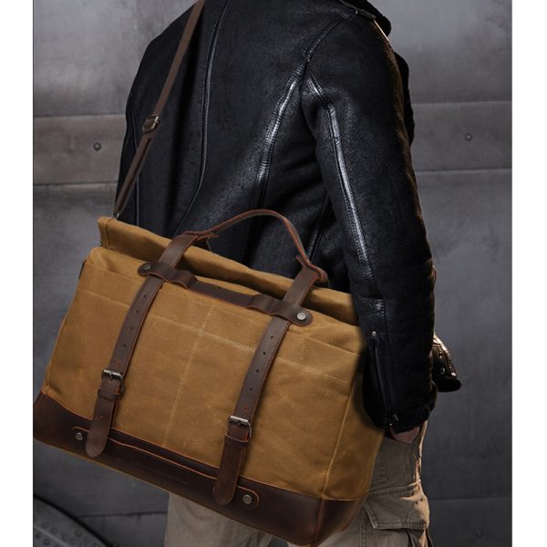 Canvas Shoulder Bag Casual Unisex Crossbody Bag - Image 2