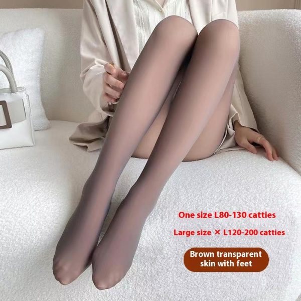 Black See-through Leggings Fall And Winter Outer Wear Pantyhose - Image 9