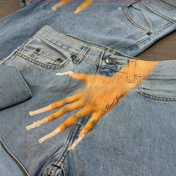 Printed Fashion Jeans Personalized Fingers - Image 5
