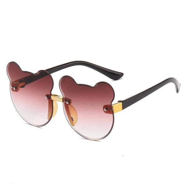 Cat Ear Kids Sunglasses Frameless Shape - Image 8