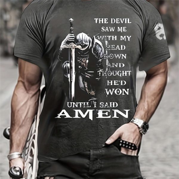 3D Printed T-shirt Men's Summer Casual Breathable Short Sleeve Top - Image 10