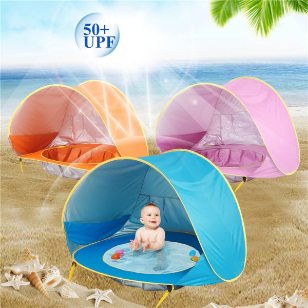 Baby Beach Tent Portable Shade Pool UV Protection Sun Shelter For Infant Outdoor Toys Child Swimming Pool Play House Tent Toys - Image 3