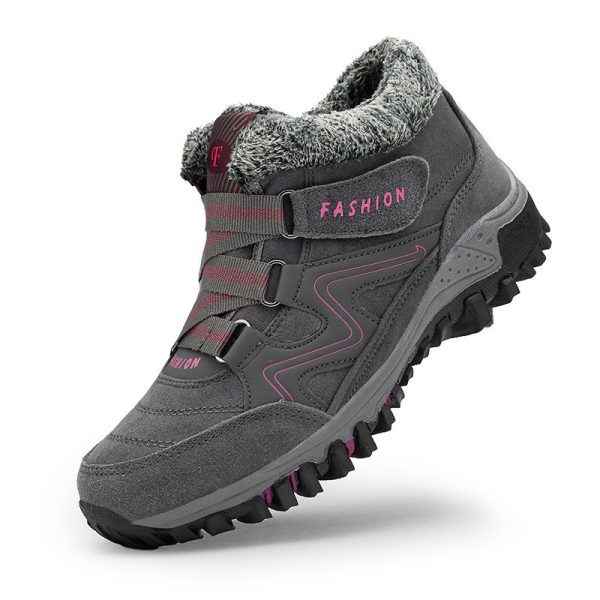 Men's And Women's Outdoor Cotton-padded Mid-top Sports Cotton Shoes - Image 7
