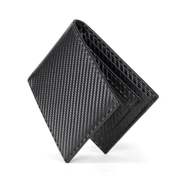 Three-fold Carbon Fiber High-grade Men's Wallet - Image 3