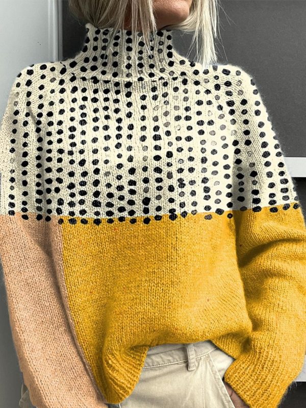 Christmas Abstract Printing Casual Cloak Coat Cardigan Sweater - Image 9