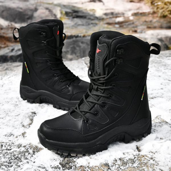 Hi-top Hiking Shoes Men's Breathable Sneaker Platform - Image 2