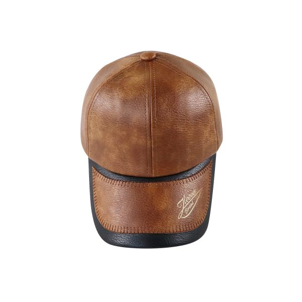 PU Washed Baseball Cap Hat - Image 2