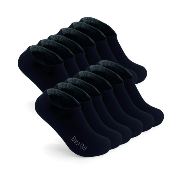 12 Pairs Of Thin Black Invisible Socks - Image 7