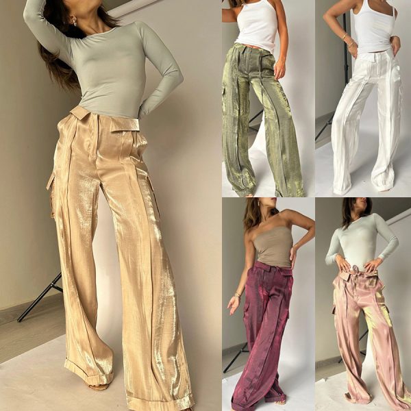 Loose Zip Multicolor Vacation Trousers