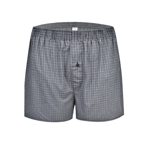 Men's Casual Loose Home Pants Plaid Shorts - Image 5