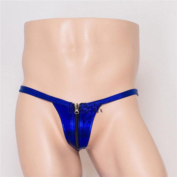 Men's Solid Color Low Waist Hollow Out See Through Underwear - Image 10