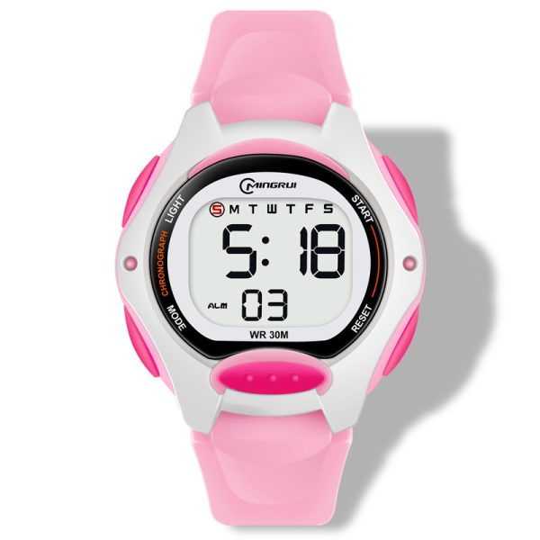 Electronic Watch Girls' Sports Waterproof Luminous Alarm Clock Exam - Image 5