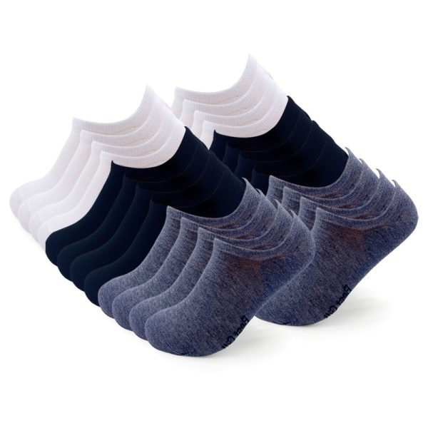 12 Pairs Of Thin Black Invisible Socks - Image 4