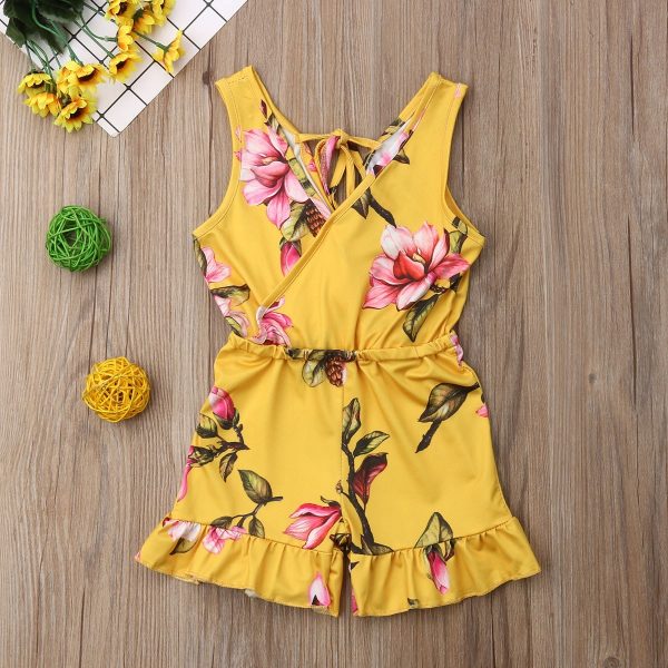 Summer Girls baby girl Floral Outfits Clothes - Image 3