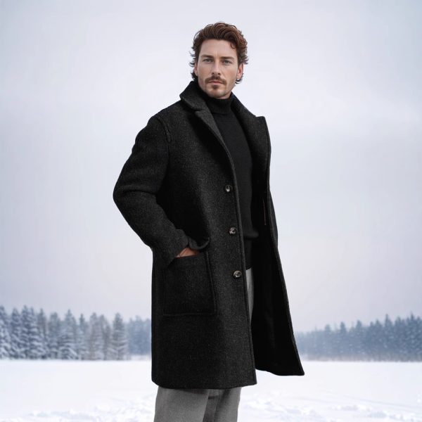 British Style Solid Color Woolen Coat Autumn And Winter - Image 2