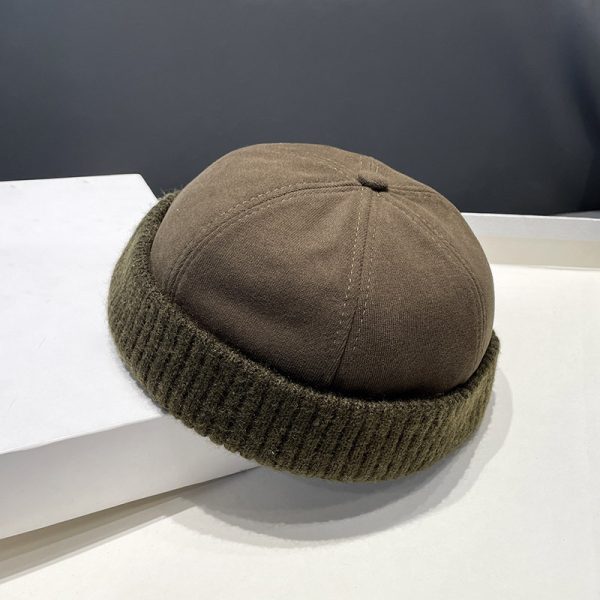 Autumn And Winter Deerskin Velvet Beret Melon Skin Hat - Image 8