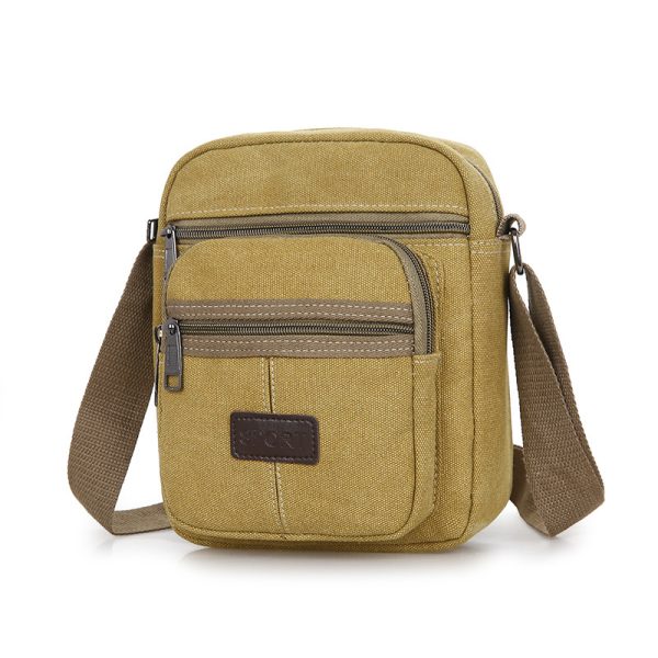 Canvas Retro Men's Messenger Bag - Image 9