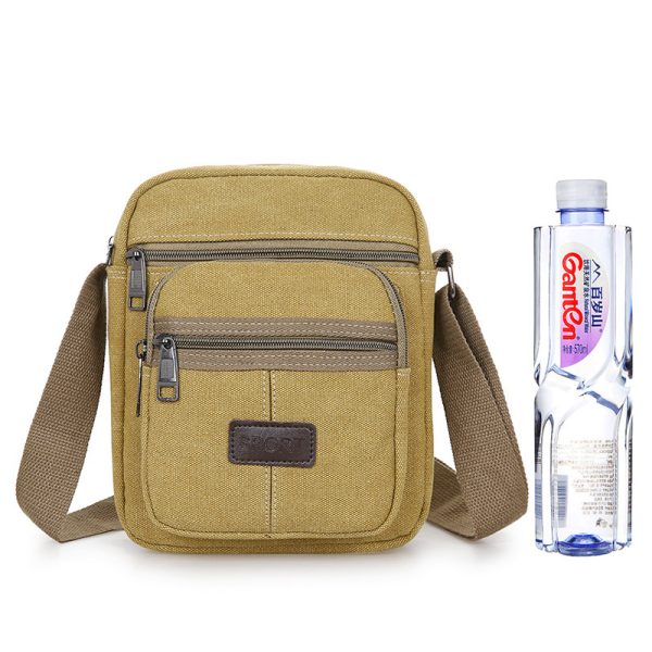 Canvas Retro Men's Messenger Bag - Image 5