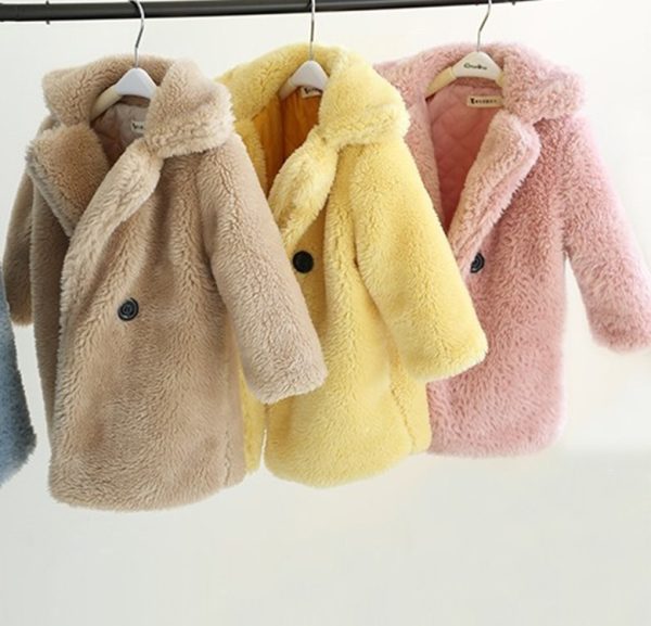 Big Kids Fur Coat In Autumn And Winter Coat - Image 3