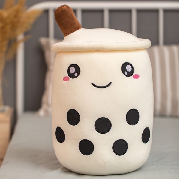 Unique Soft Teddy Plush Boba Milk Tea Plushie Toy Stuffed Fruit Shape Taste Milk Tea Hug Pillow Balls Boba Tea Cup Cushion Kids - Image 10