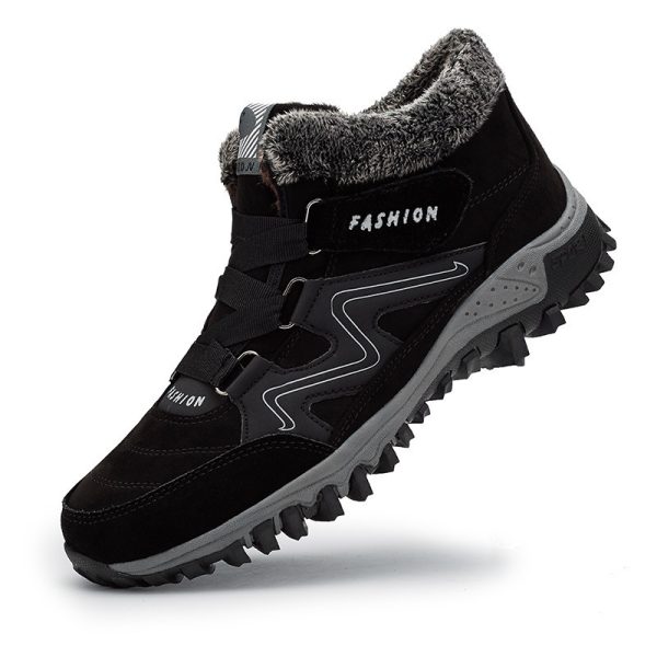 Men's And Women's Outdoor Cotton-padded Mid-top Sports Cotton Shoes - Image 10