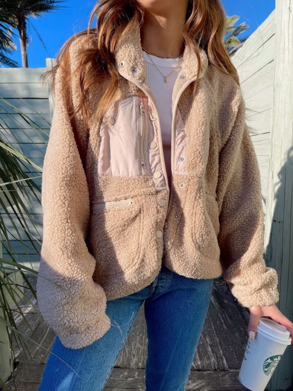 Short Cardigan Plush Jacket Lamb Wool Coat - Image 3