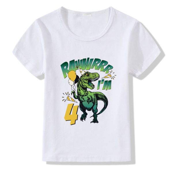 Children's T-shirt Numbers 1-9 Birthday T-shirt - Image 4