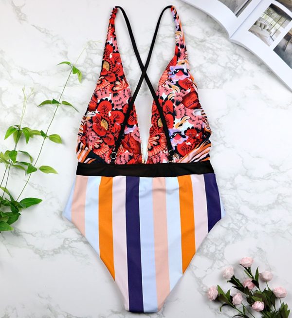 One-piece Swimsuit Deep V Sexy Bikini - Image 4