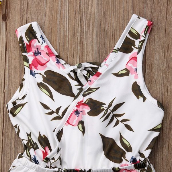 Summer Girls baby girl Floral Outfits Clothes - Image 2
