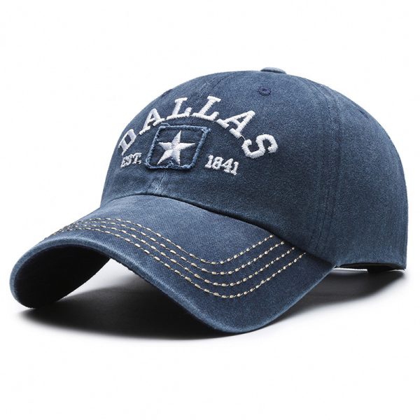 Soft Top Washed-out Vintage Coating Cloth Peaked Cap - Image 7