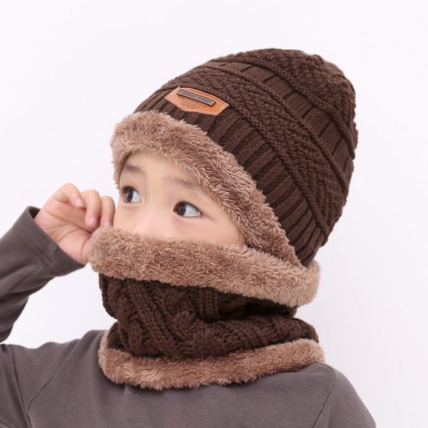 Warm knitted hat children's cap - Image 2