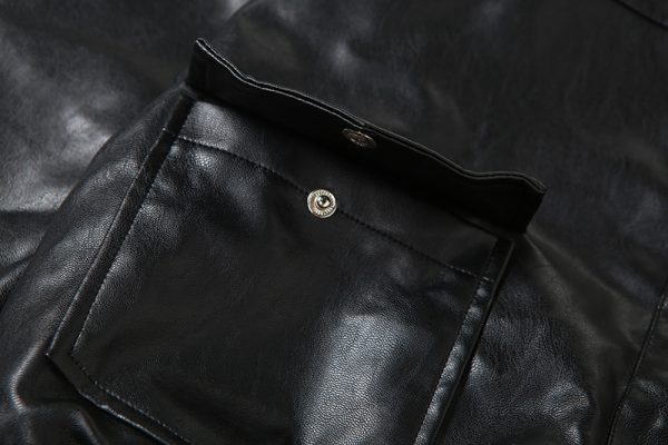 Loose Street Style Stand Up Collar Long Sleeved Jacket - Image 6