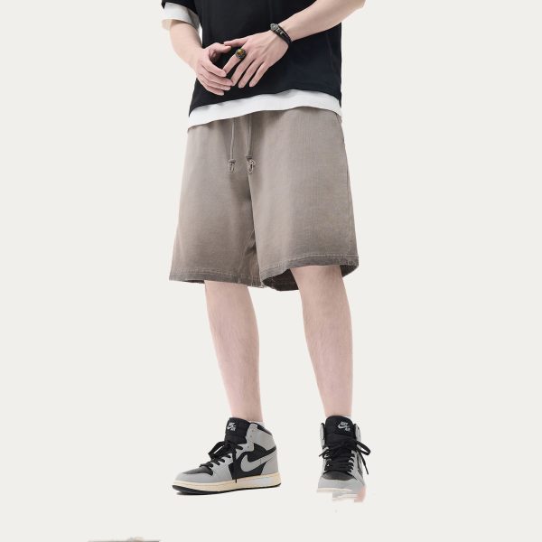 High Street Casual Pants Washed Men's Shorts - Image 8