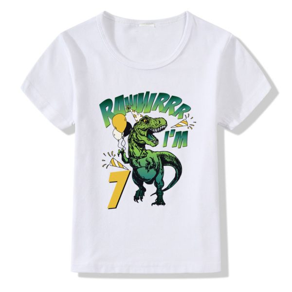 Children's T-shirt Numbers 1-9 Birthday T-shirt - Image 7