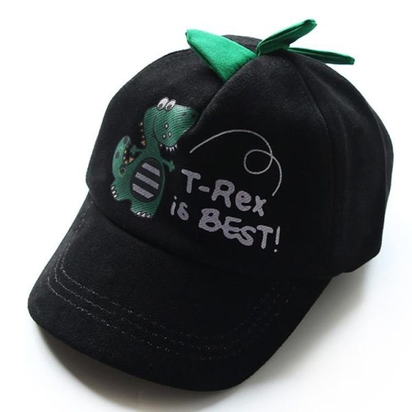 ''T-REX IS BEST'' DINOSAUR KIDS HATS - Image 3