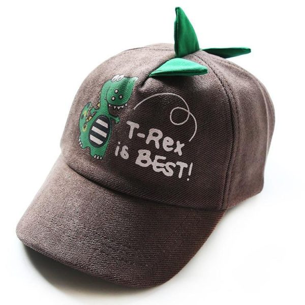 ''T-REX IS BEST'' DINOSAUR KIDS HATS - Image 4