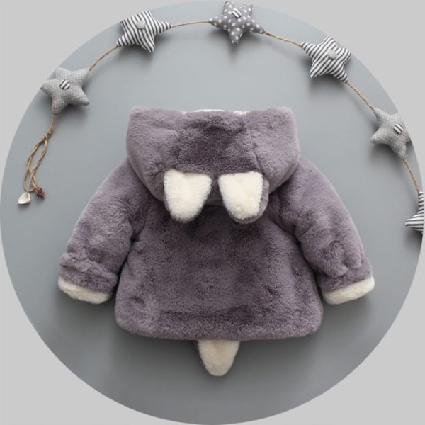 Winter popular girl's plush plush coat baby - Image 2