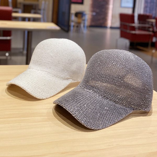 Korean Style Casual Hollow Baseball Hat - Image 3