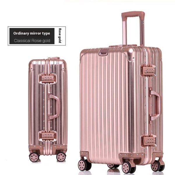 Aluminum Magnesium Luggage Password Trolley Case - Image 8