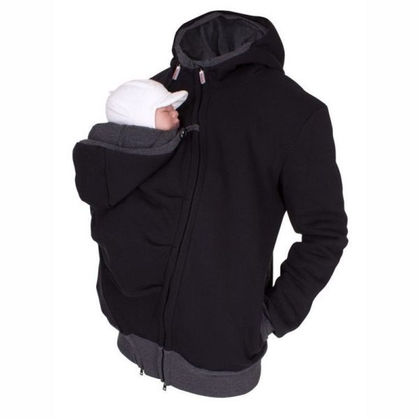 Two in one multifunctional kangaroo dad sweater - Image 2