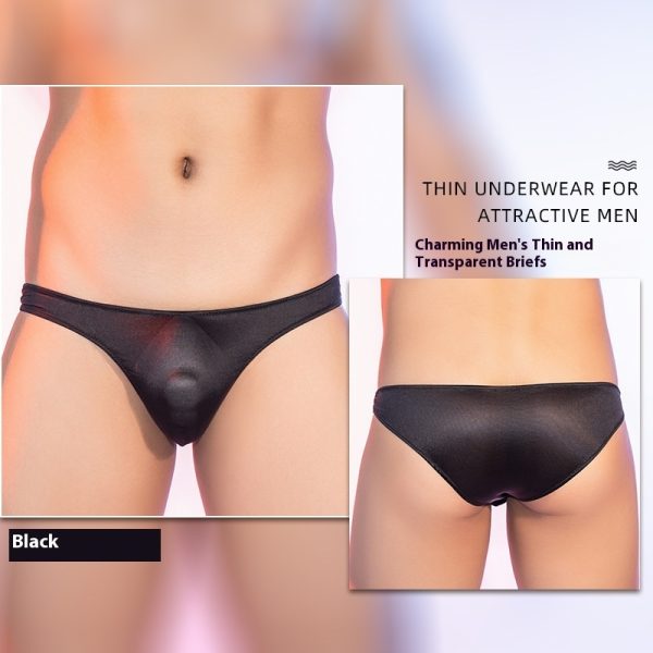 Men's Seamless Thin Silky Skin-friendly Briefs - Image 3