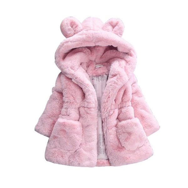 A girl's fur coat for autumn and winter - Image 3